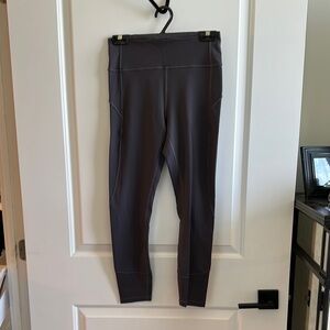Lululemon Gray High-Waisted Leggings